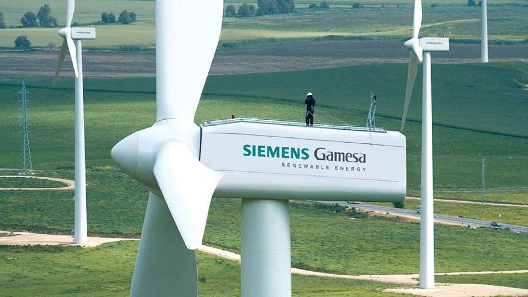 Aerogeneradores de Siemens Gamesa.