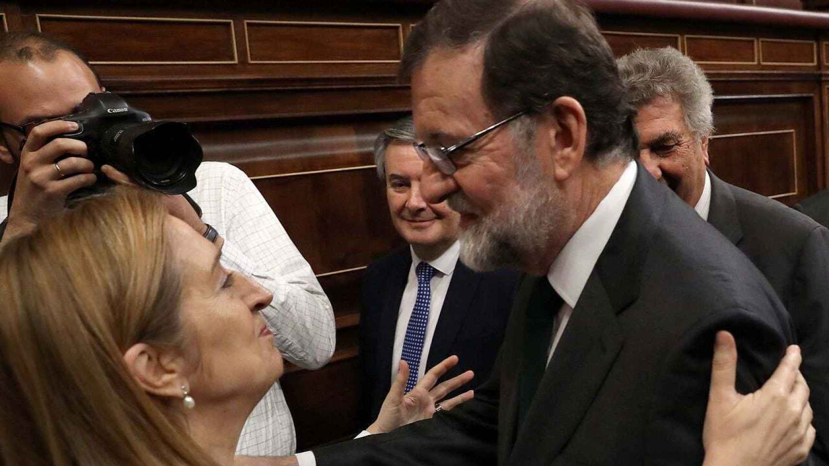 Ana Pastor y Mariano Rajoy en el Congreso de los Diputados
