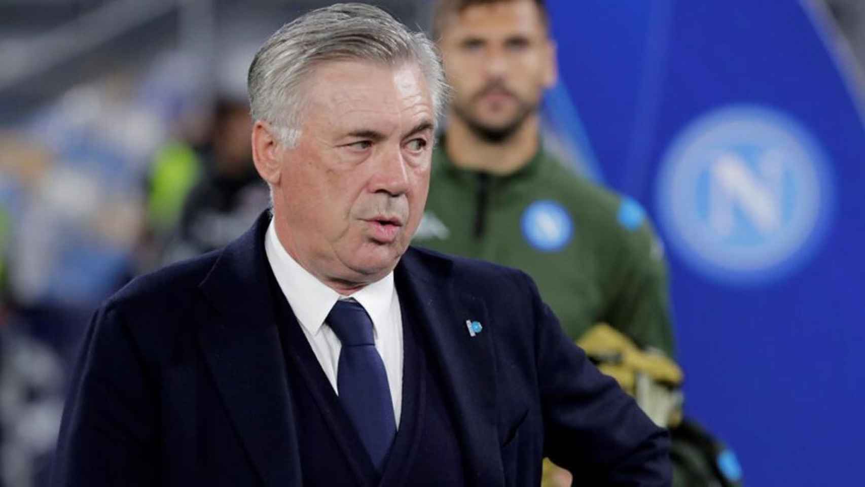 Carlo Ancelotti, en el partido ante el Salzburgo