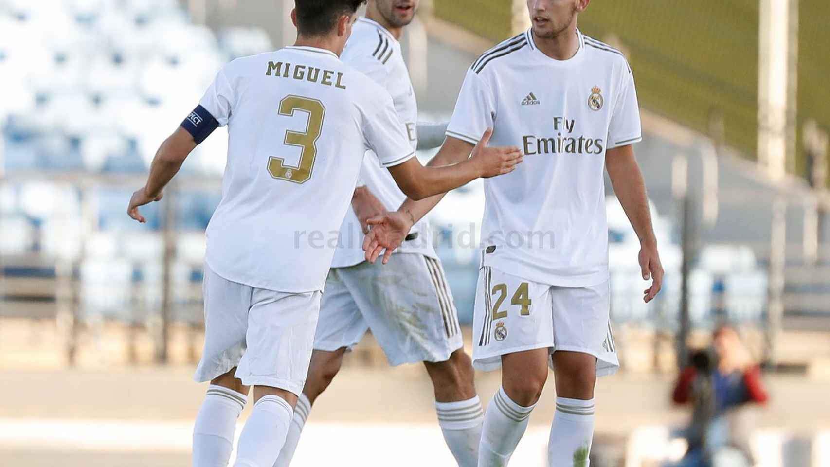 Miguel Gutiérrez, tras hacer el segundo gol del Madrid