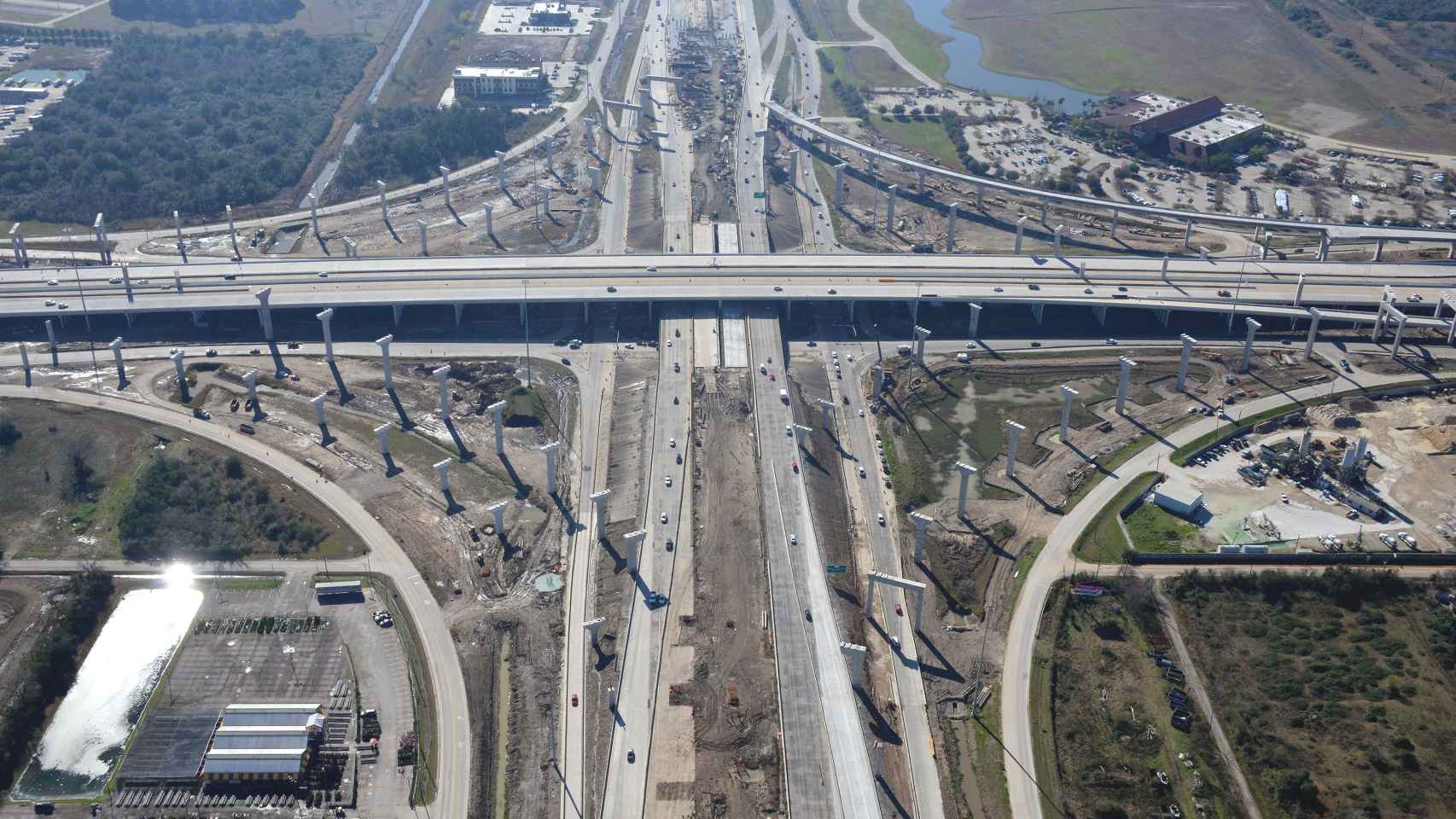 Imagen de una autopista en Texas que rehabilitará ACS.