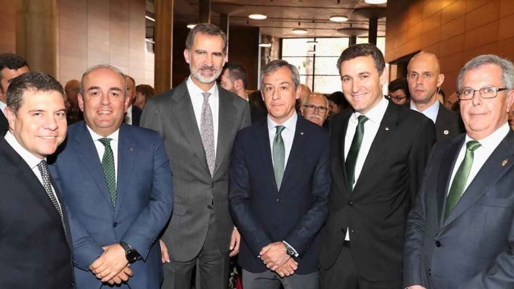 Eurocaja Rural con el Rey y con el presidente de Castilla-La Mancha