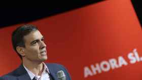 Pedro Sánchez, en un acto electoral del PSOE este martes.