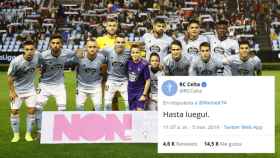 La fotografía que el Celta colgó en sus redes sociales y la respuesta de su CM
