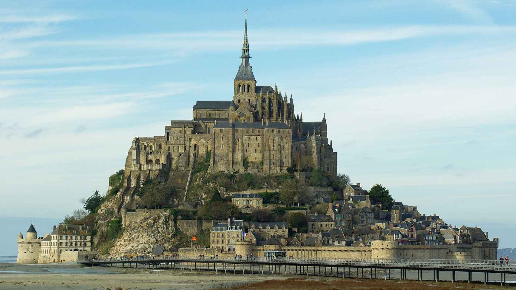 Monte Saint Michel, en Normandía.