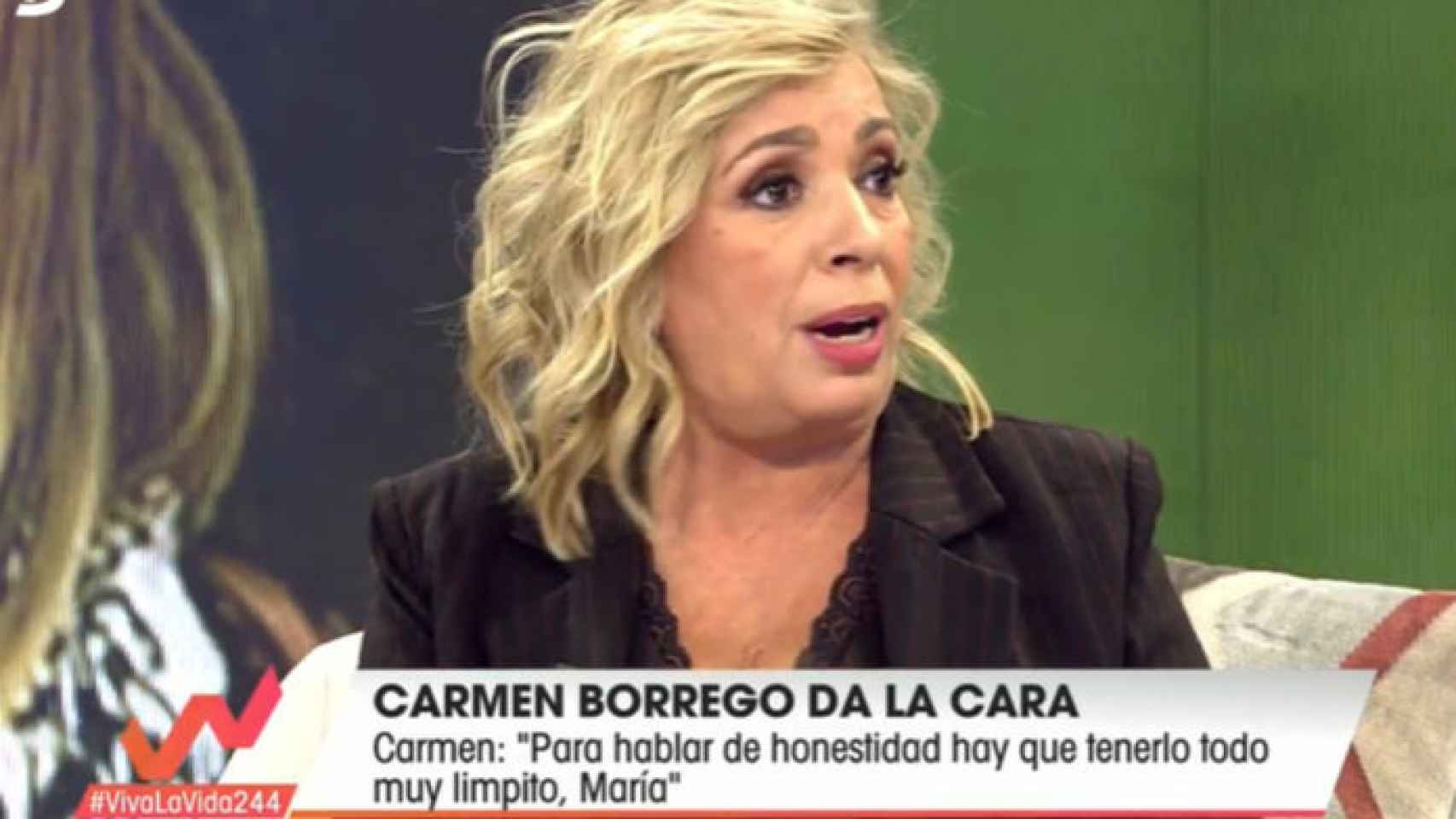 Carmen Borrego en el programa 'Viva la vida'.