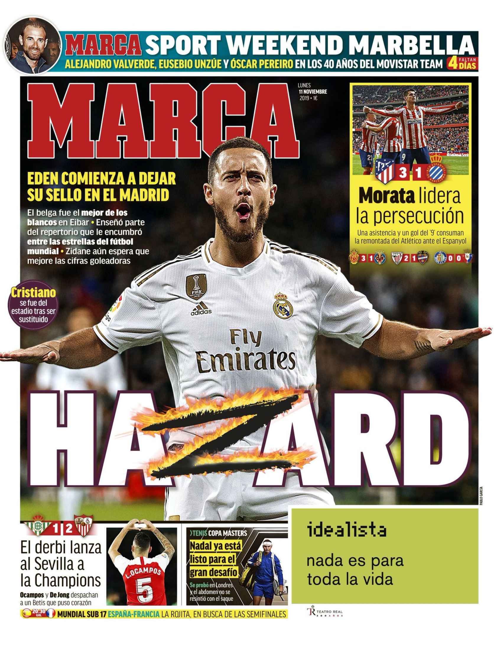 La portada del diario MARCA (11/10/2019)