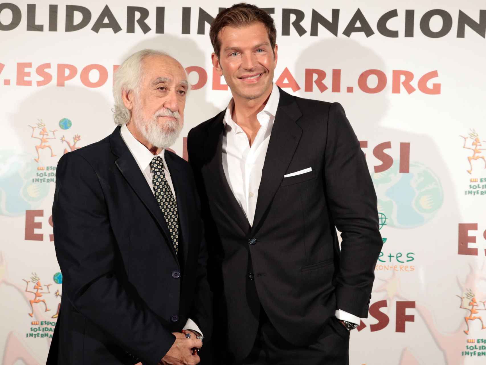 Josep Maldonado, presidente de la fundación Esports Solidari, y Darek.