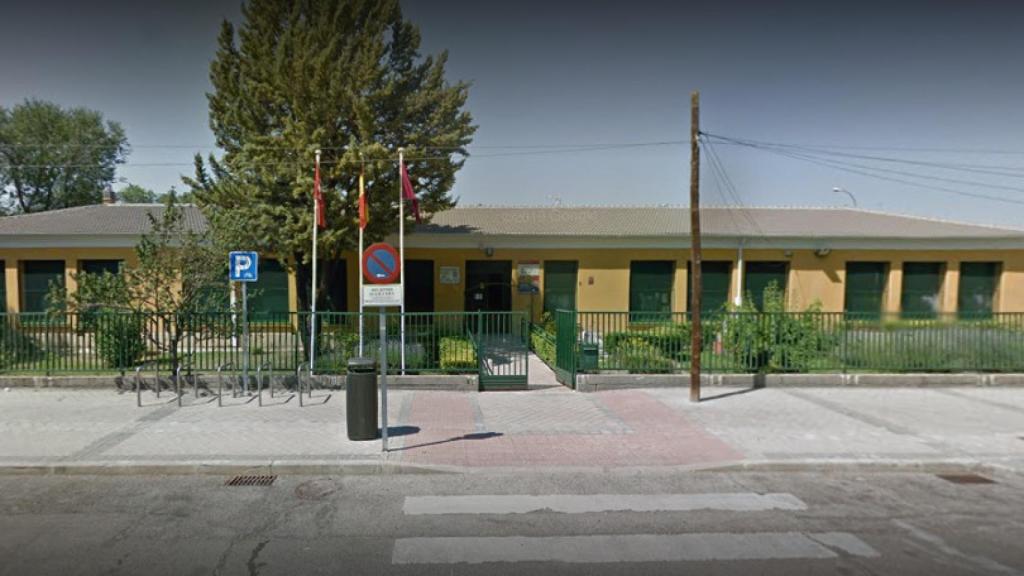 Colegio público Monte de El Pardo, donde han votado los vecinos de Franco.