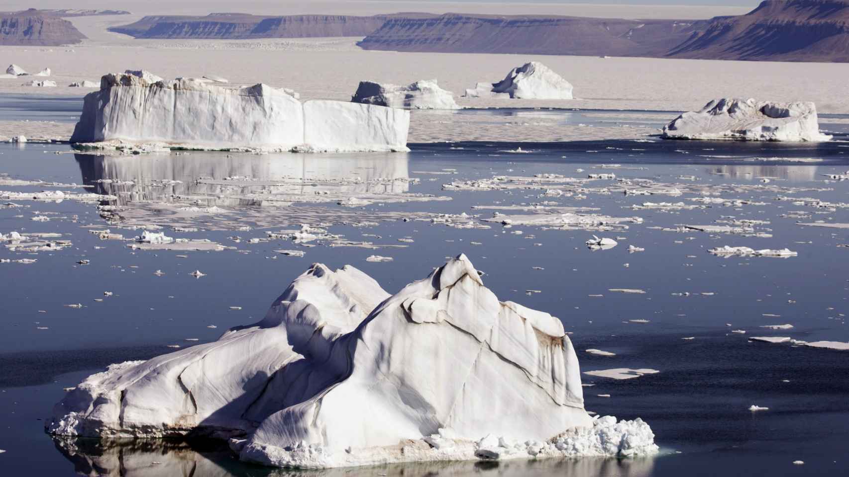 El calentamiento global provoca el deshielo de los glaciares.