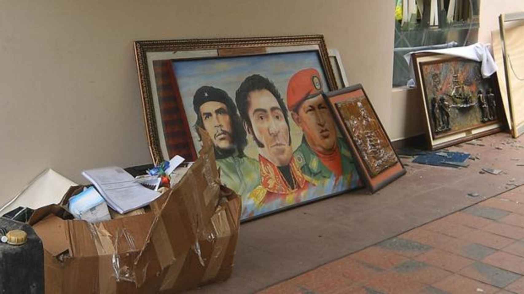 Uno de los cuadros que tenía en su casa Evo Morales