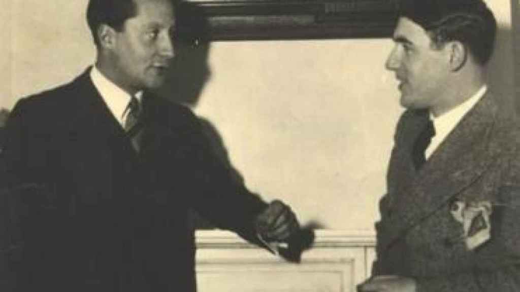 José Antonio Primo de Rivera y Ramiro Ledesma.