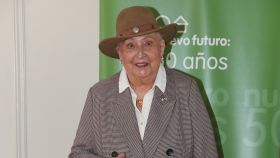 Pilar de Borbón ha acudido a la presentación del rastrillo benéfico Nuevo Futuro, celebrado en Madrid.
