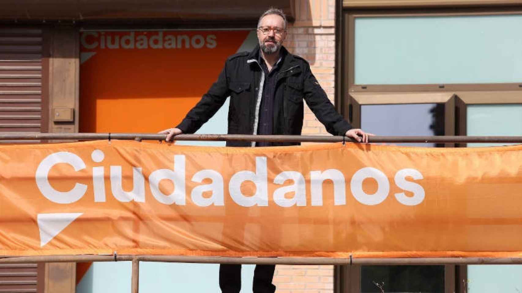 Juan Carlos Girauta en la sede Ciudadanos en Toledo. Foto: Óscar Huertas