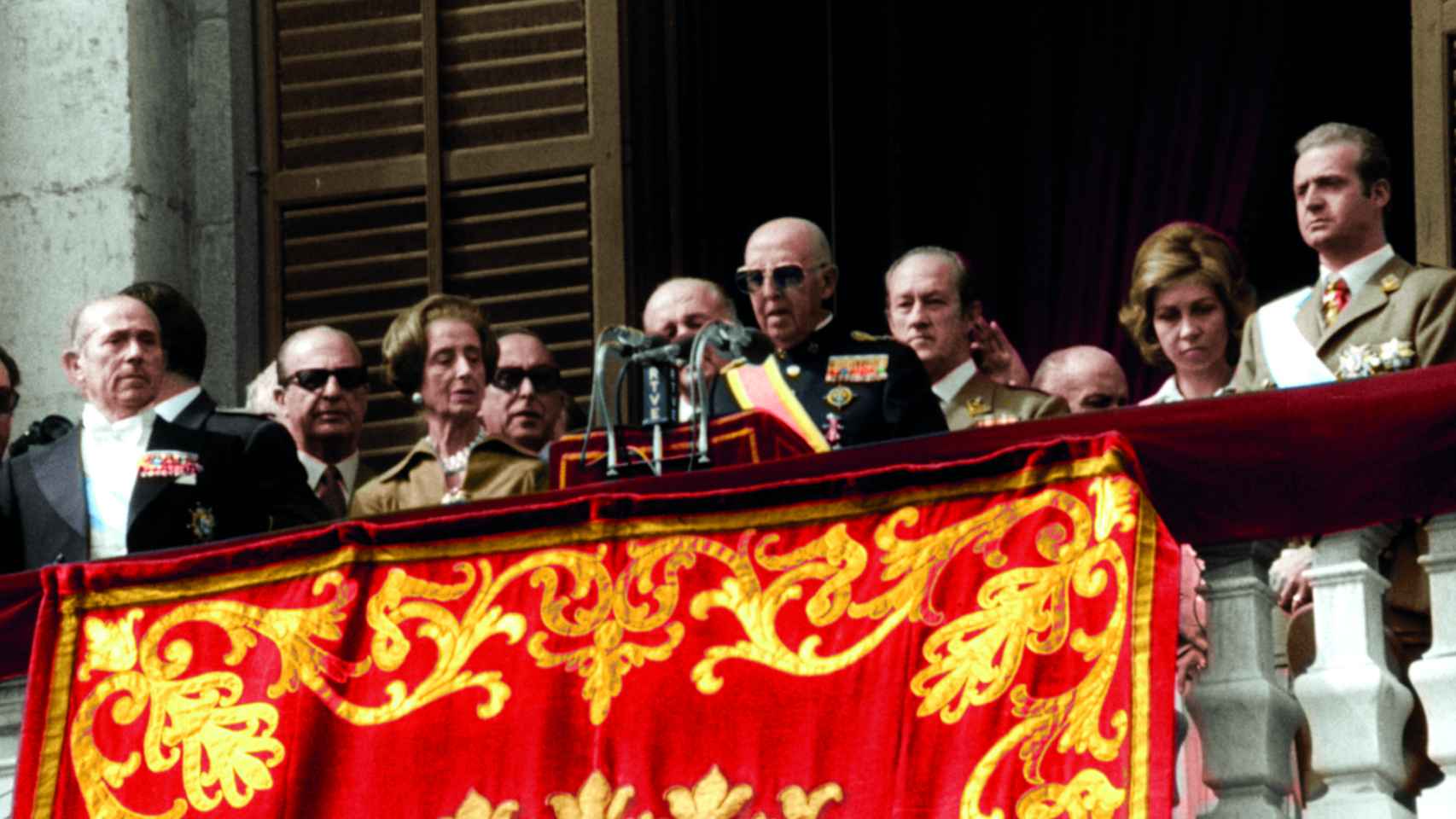 Franco, en su última intervención en público antes de morir.