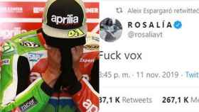 Aleix Espargaró y el tuit de Rosalía