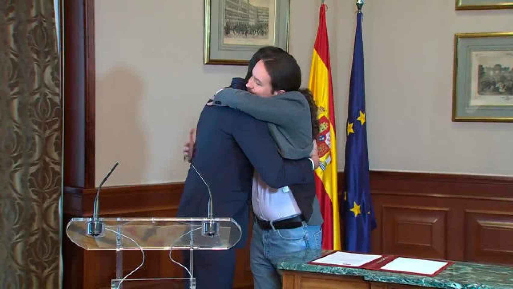 Pedro Sánchez y Pablo Iglesias.