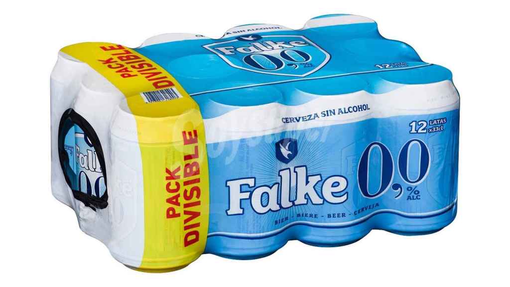 La cerveza 00 de Falke es exclusiva de Mercadona. La hace Heineken.