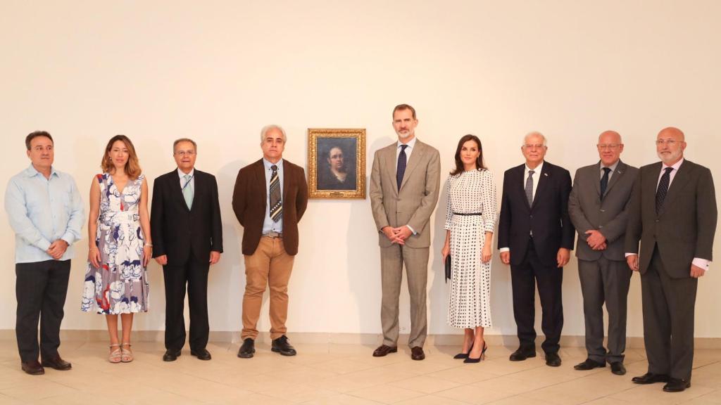 La reina Letizia durante su visita al Museo Nacional de Bellas Artes.