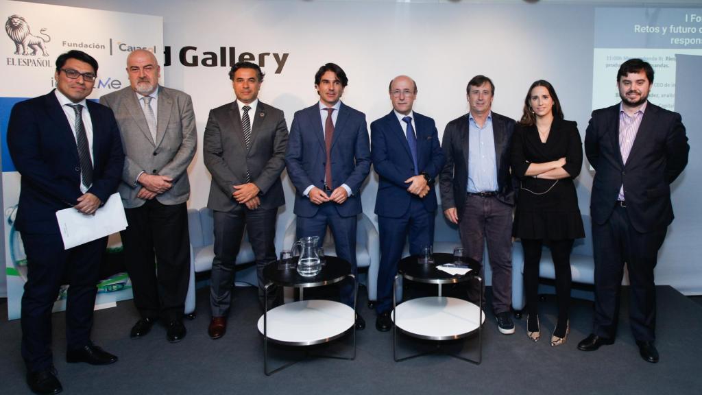 Participantes del I Foro EL ESPAÑOL ISR. Retos y futuro de las inversiones sostenibles y responsables en España.