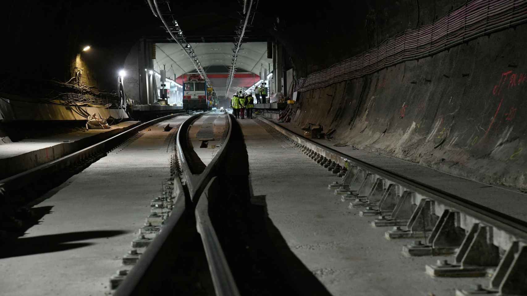 Una imagen del túnel de Recoletos.