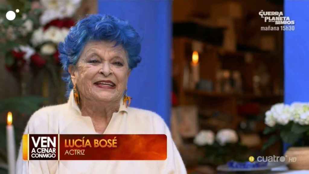 Lucía Bosé, la anfitriona del regreso de 'Ven a cenar conmigo: Gourmet Edition' en Cuatro.