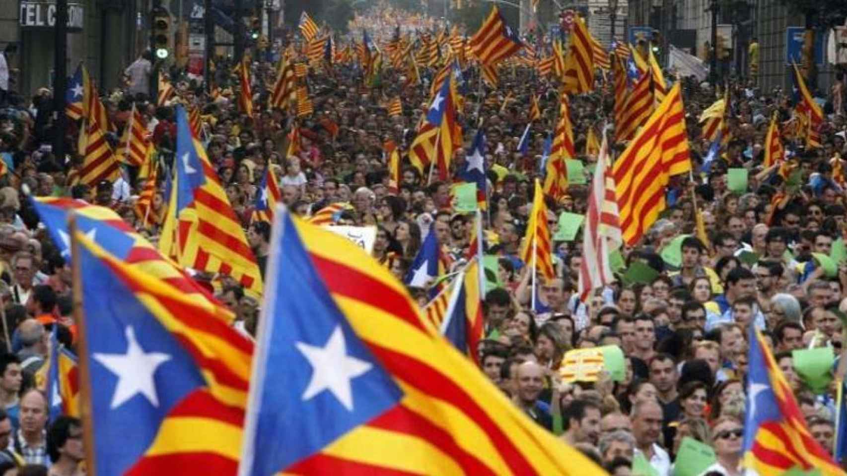 Manifestación de la Diada el pasado mes de septiembre en Barcelona