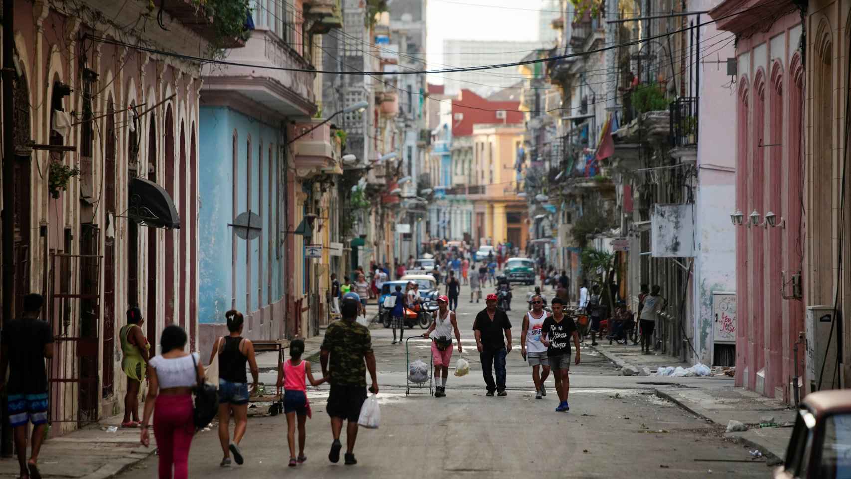 Una calle de La Habana.