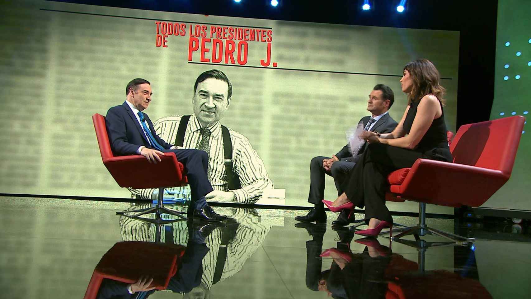 Pedro J. Ramírez entrevistado  este sábado en 'La Sexta Noche'.