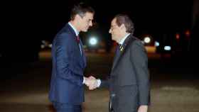 El presidente Sánchez y Quim Torra, cara a cara el pasado diciembre.