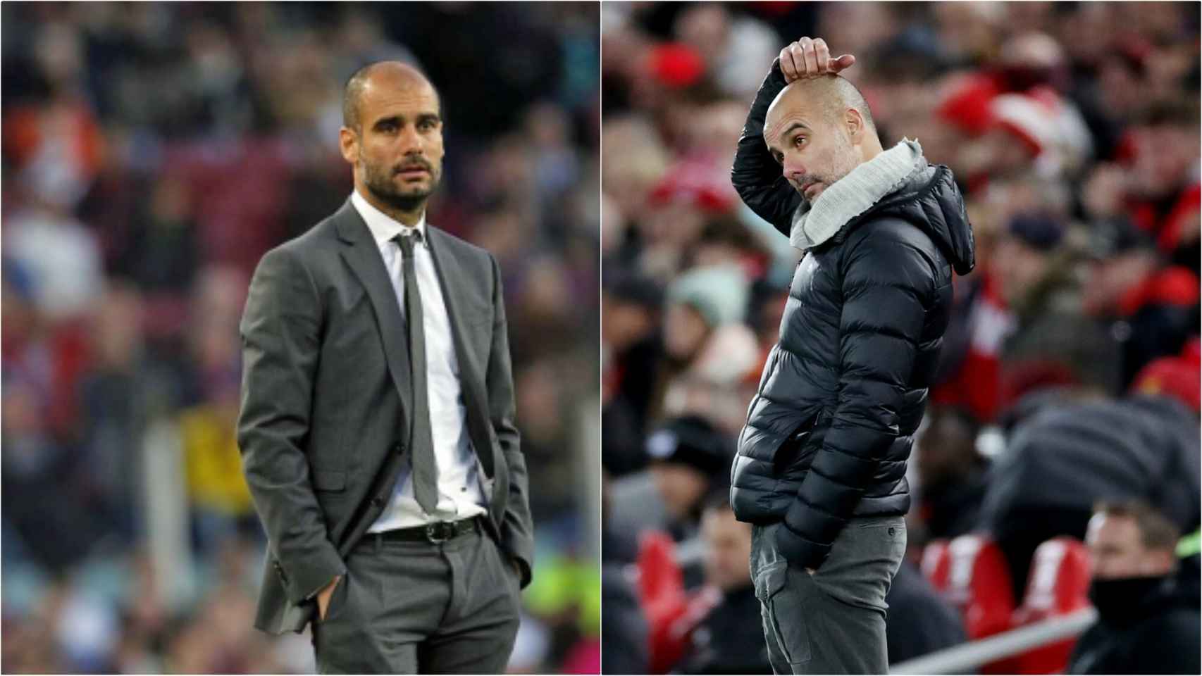 Guardiola, en 2011 y en 2019