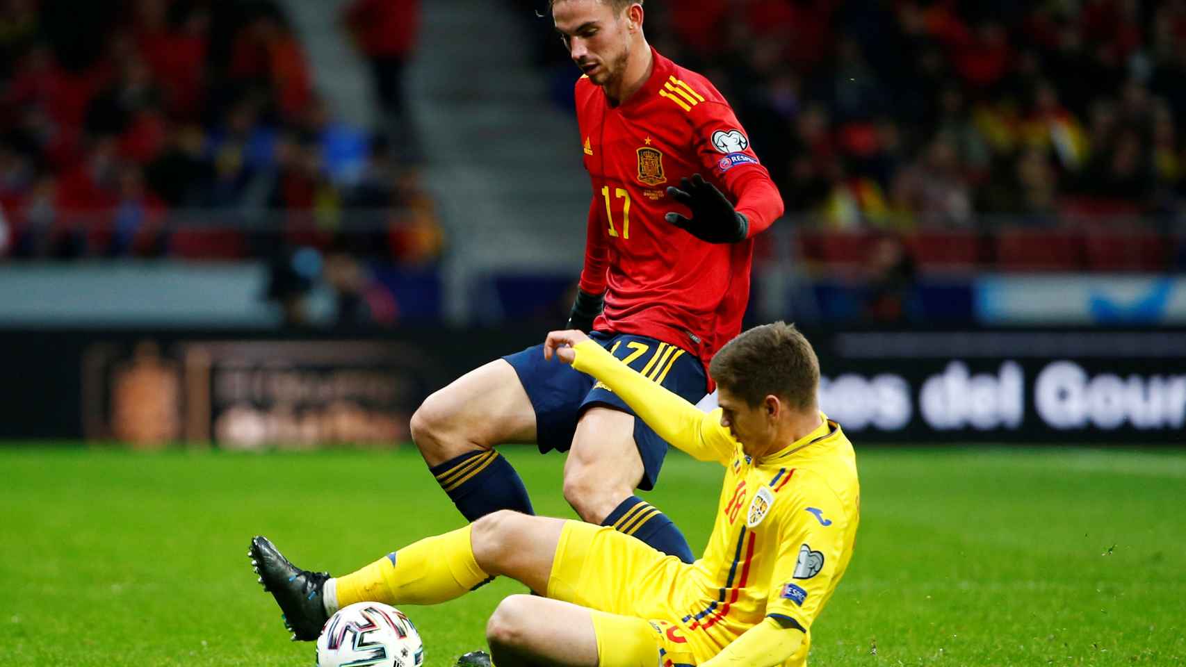 Fabián Ruiz, en el partido de la selección española ante Rumanía