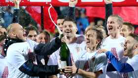 Modric celebra con Croacia la clasificación para la Eurocopa 2020