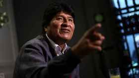 Evo Morales durante una entrevista a Reuters.
