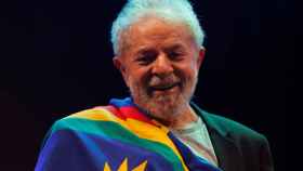 Lula da Silva durante el acto en el que ha participado este domingo.
