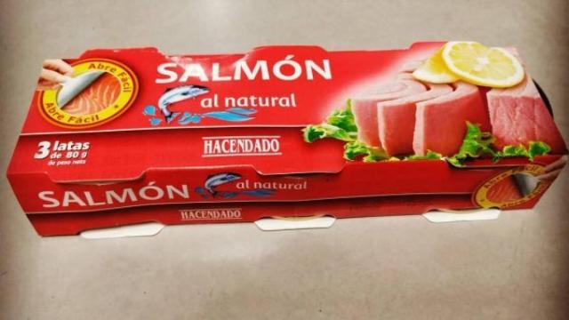 El salmón al natural de la marca Hacendado, elaborado por el empresa gallega Escurís S.L.