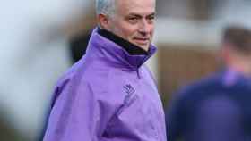 José Mourinho, en un entrenamiento del Tottenham