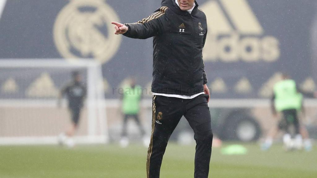 Zidane en Valdebebas.