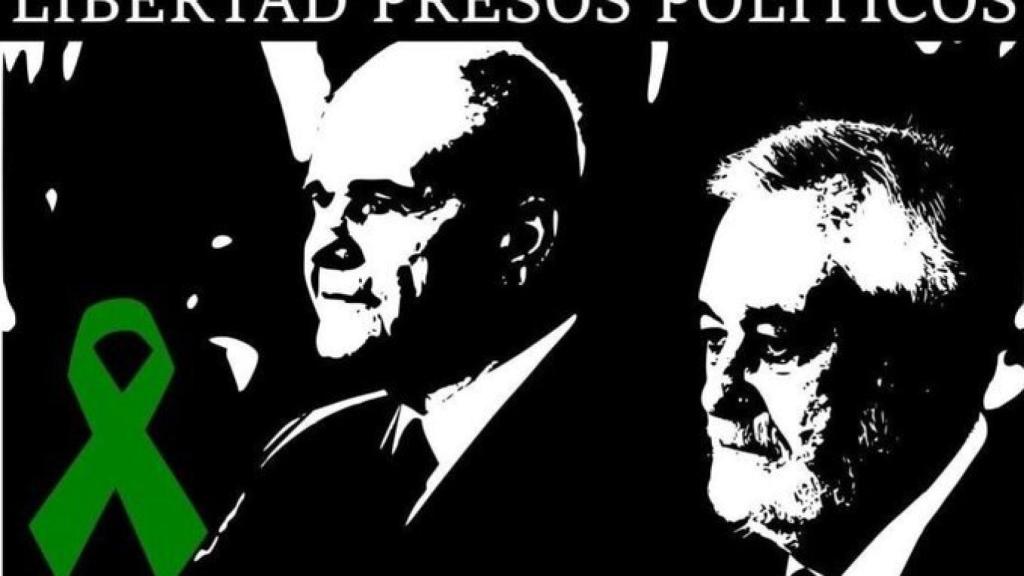 Uno de los memes para 'pedir la libertad' de Chaves y Griñán