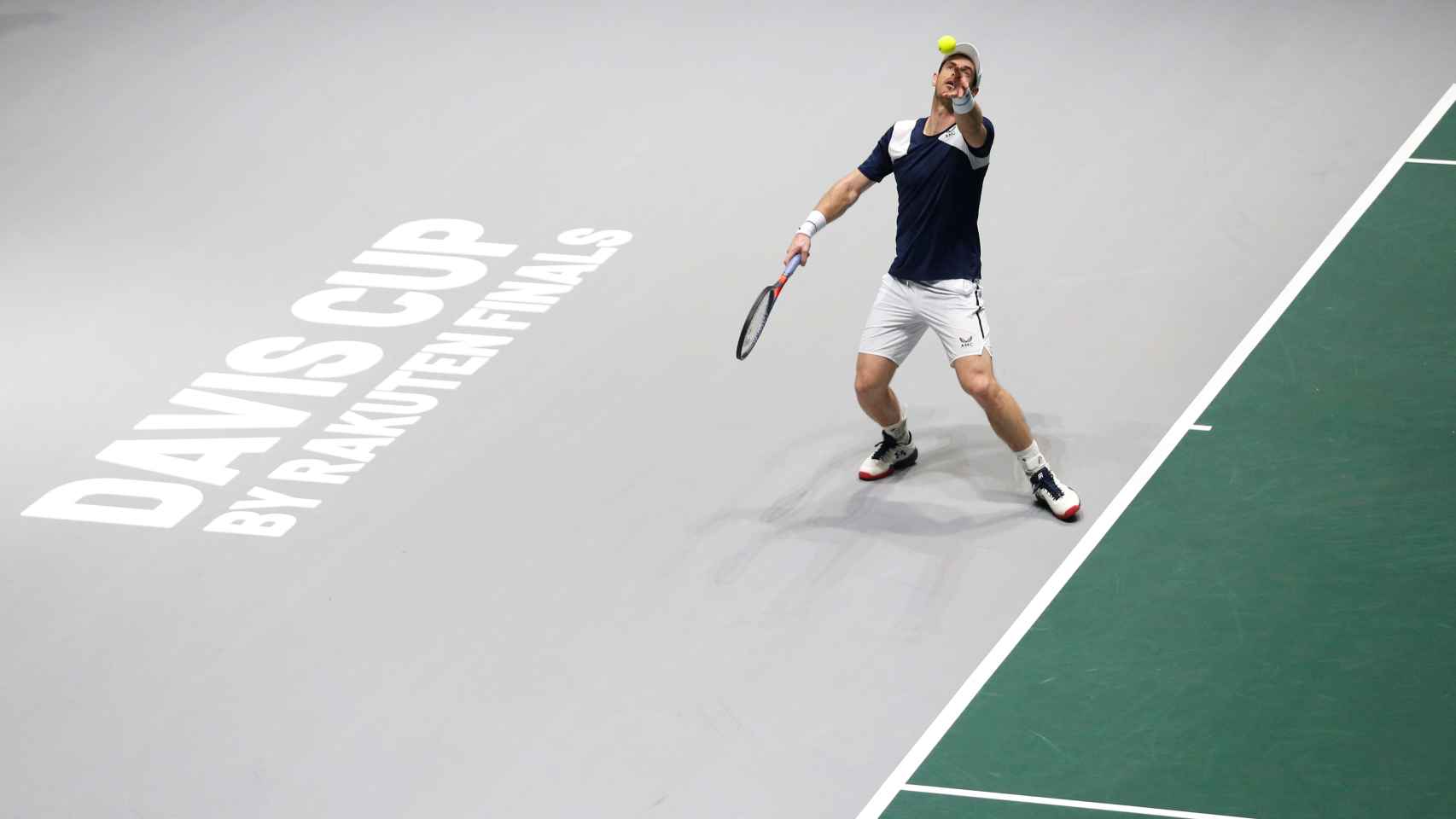 Andy Murray, durante un partido de la Copa Davis
