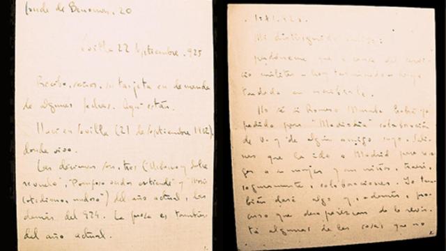 Cartas manuscritas por Cernuda