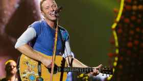 Chris Martin, cantante de la banda Coldplay, en 2016 un concierto en Nueva Jersey.