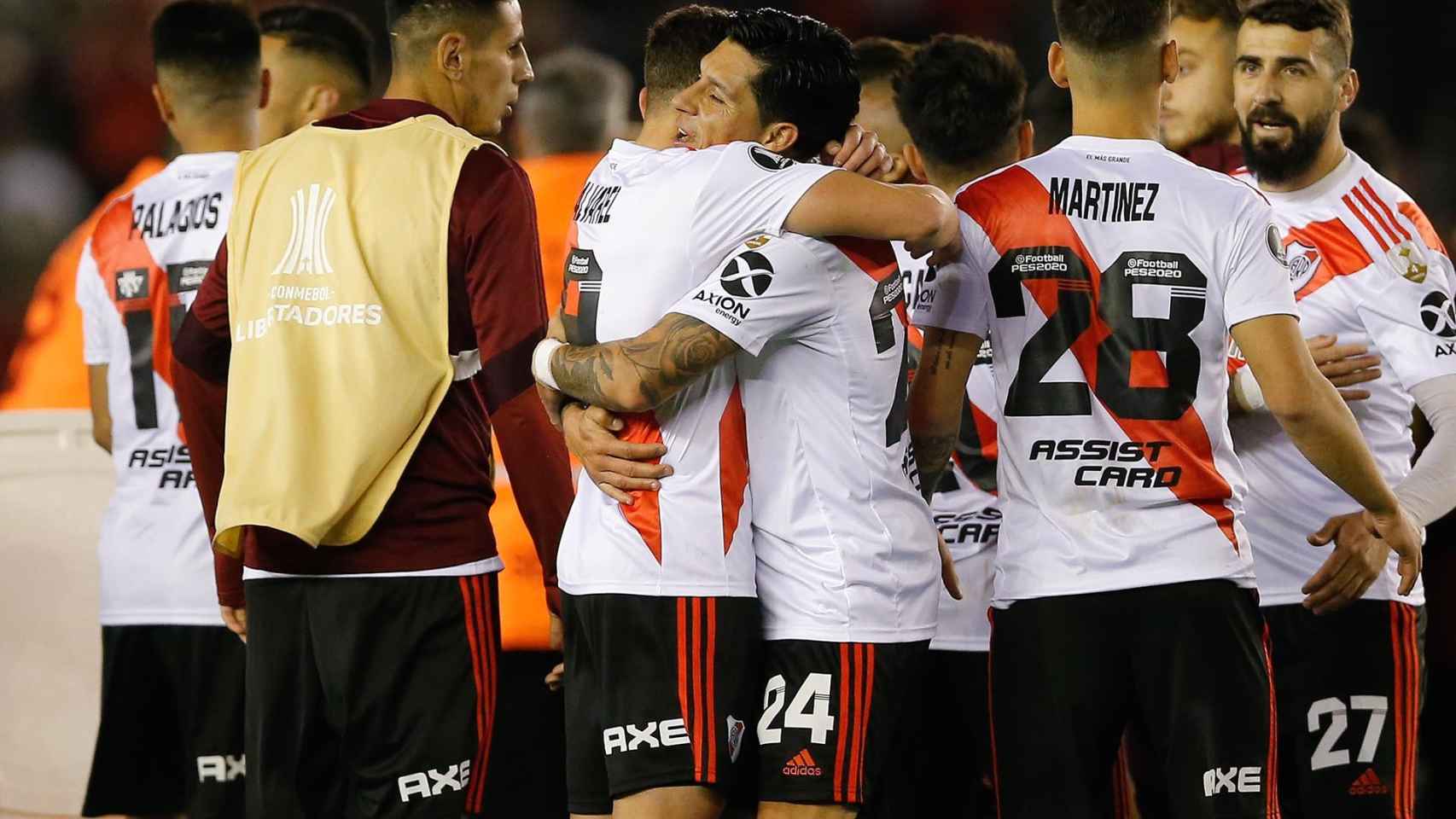 River Plate celebra la victoria frente a Boca en las semifinales