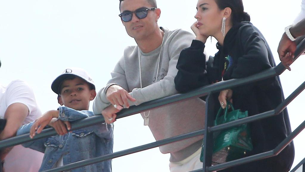 Georgina Rodríguez junto a Cristiano en una imagen de archivo.