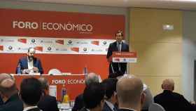 El presidente de la CEOE, Antonio Garamendi ha participado este viernes en Vitoria en el Foro Económico de la revista Dato Económico.