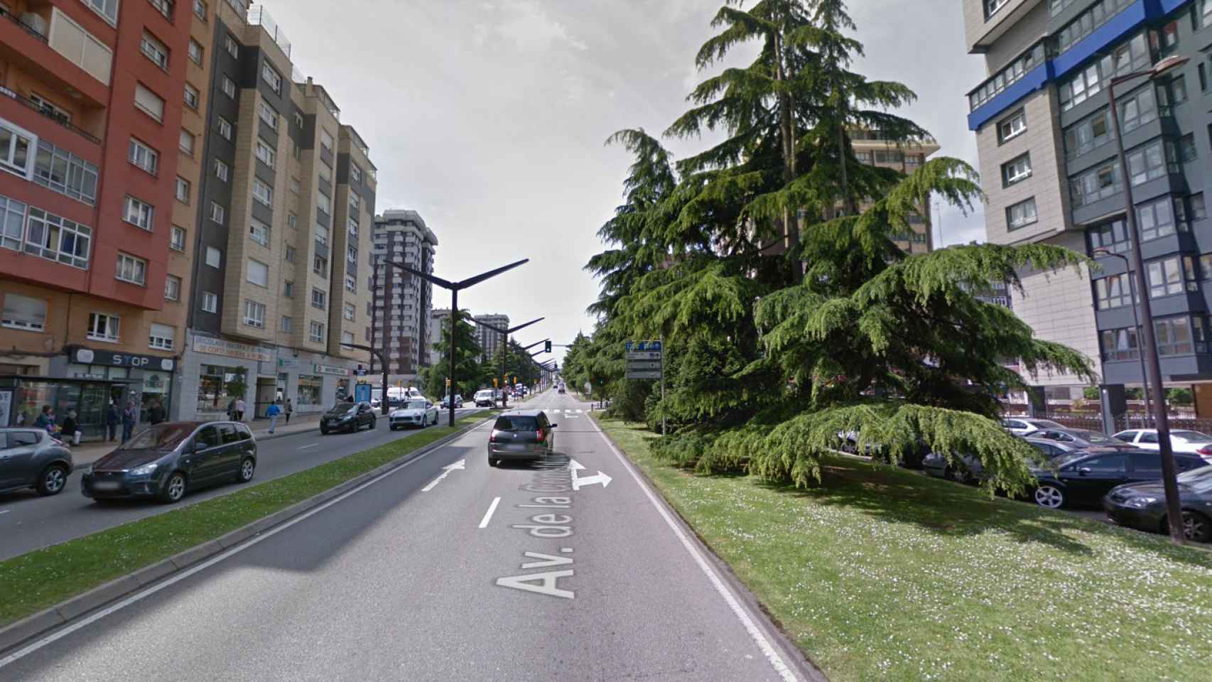 La Avenida de Constitución, en Gijón, donde han ocurrido los hechos.