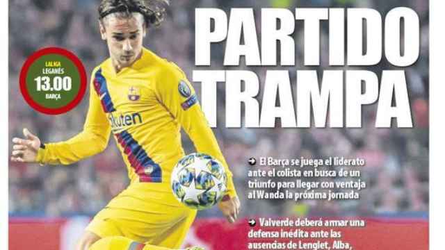 La portada del diario Mundo Deportivo (23/11/2019)