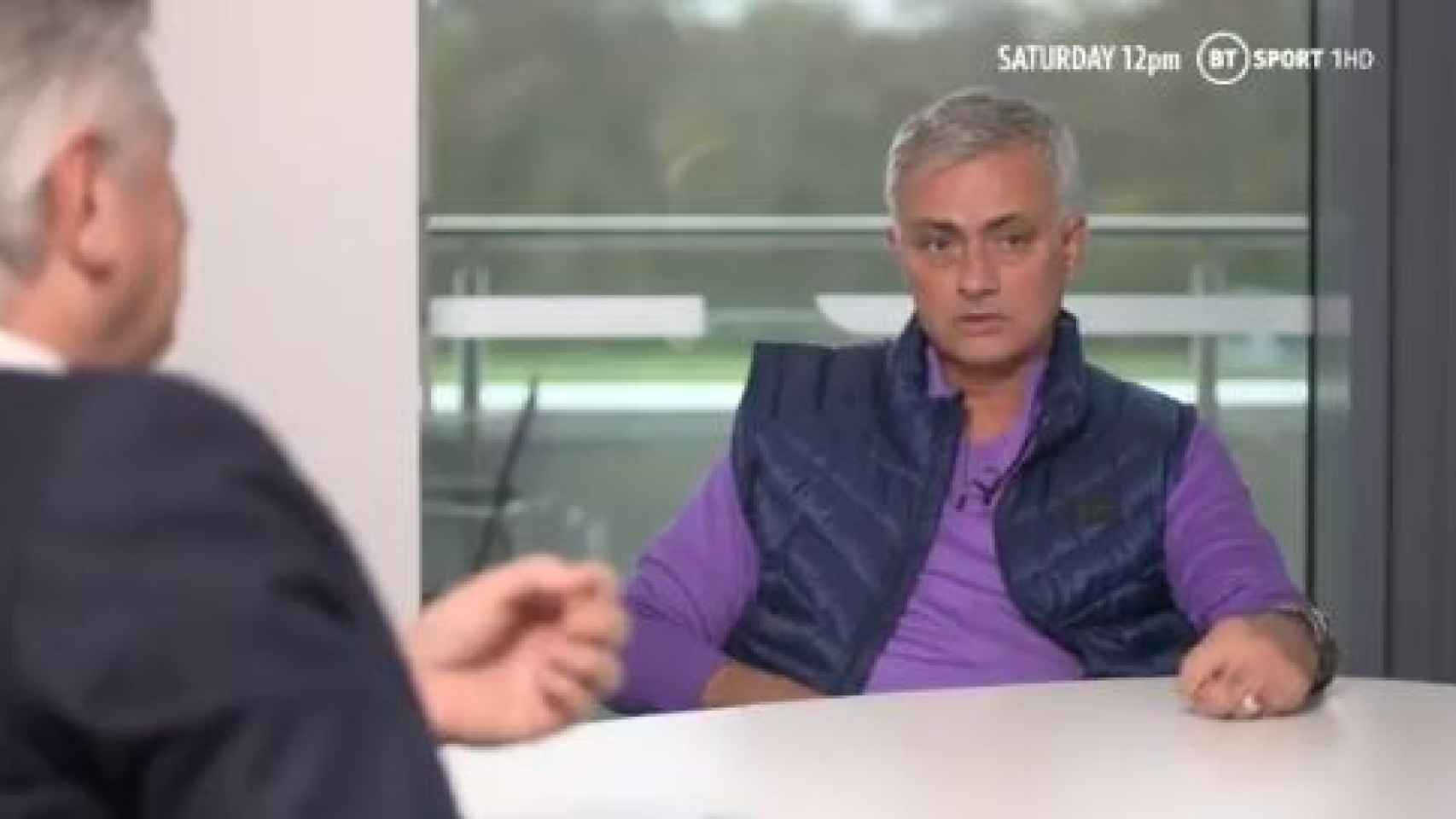 Mourinho en una entrevista con Des Kelly