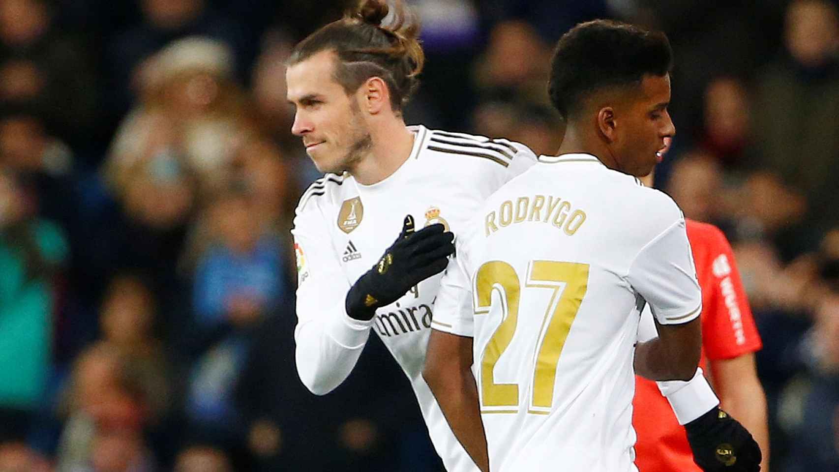 Gareth Bale entra en sustitución de Rodrygo Goes