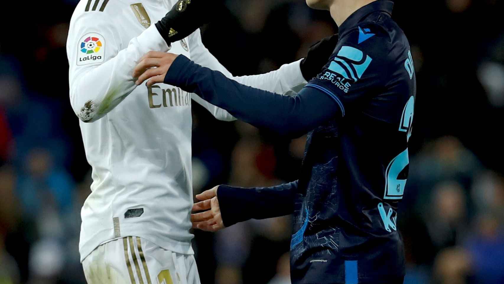 Bale y Odegaard en el Bernabéu